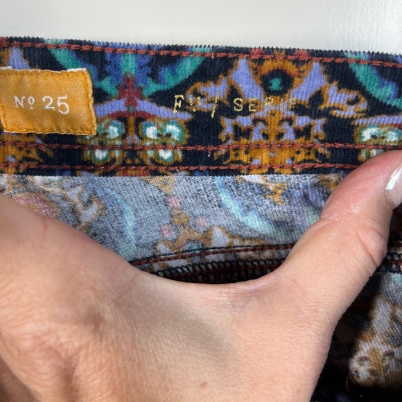 Pilcro Women Serif Legging Cords Corduroy Pants Paisley Abstract Colorful Mod 25 - Picture 5 of 13